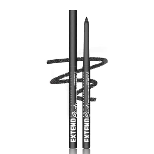 Shimmer Black Gel Glitter Eyeliner Pencil, Metallic Waterproof Smudge-Proof Creamy Retractable Smooth Eye Liner pencil, Hypoallergenic Long Lasting Eyeliner Brightener Pen Eye Makeup Gift for Women#12