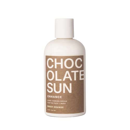 Light Self-Tanning Cream for Fair Skin - Organic, Gradual Tan, 8 oz