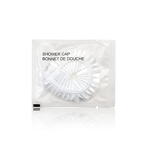 World Amenities Waterproof Disposable Shower Cap - 288 Pack Travel Size