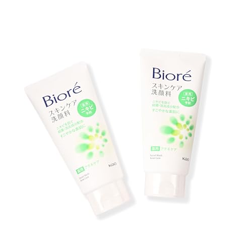 Bi-ore Facial Cleanser Twin Pack 130g x 2 - Gentle Face Wash for Women, Deep Cleansing Facewash Formula Removes Dirt & Oil, Suitable for Sensitive Skin, Maintains Moisture Without Over-Drying