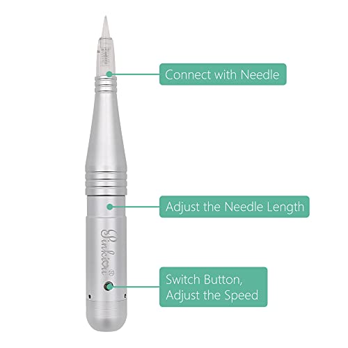 Permanent Makeup Machine Microblading Pen for Eyebrow Lip & Eyeliner - Silver - Machine