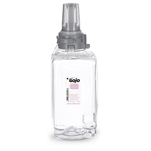 GOJO Clear & Mild Foam Handwash, Fragrance Free, EcoLogo Certified, 1250 mL Foam Soap Refill ADX-12 Push-Style Dispenser (Pack of 3) - 8811-03