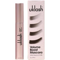 UKLASH Volume Boost Mascara - Extra-Black Pigmented, Water-Resistant, Vegan-Friendly, Paraben-Free with a Double-Sided Silicone Wand - Smudge-Proof Curling & Defining Formula