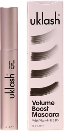 UKLASH Volume Boost Mascara - Black, Lengthening & Curling, Water-Resistant