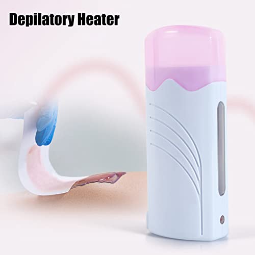 Double Depilatory Heater, Wax Warmer Machine, Portable Wax Warmer Machine for Leg Armpit with Heater Base