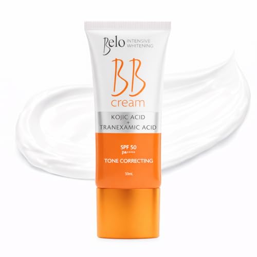 Belo Essentials Intensive BB Cream Medium Tone | Hydrating, Long-Lasting Face Makeup Primer, Concealer & Foundation | Natural Matte Finish with Medium Coverage - 50ml