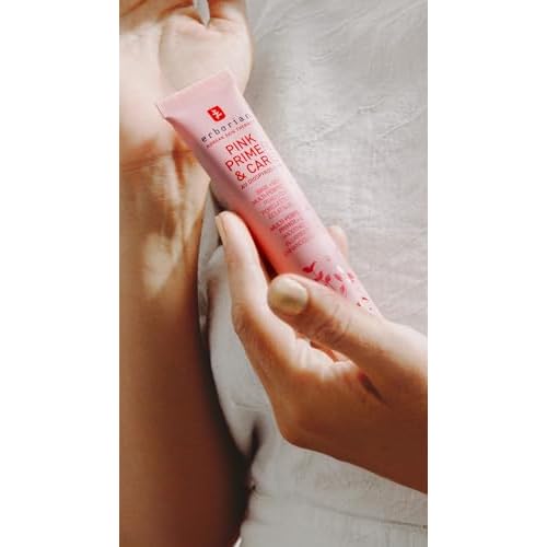 Erborian Pink Primer & Care, Multifunctional Pore?Blurring Cream & Hydrating Rosy Makeup Base, Moisturizing and Smoothing Effects, Korean Skincare