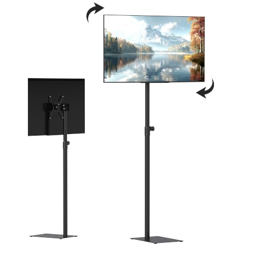 Adjustable 360° Rotation TV Floor Stand for 14-43 Inch Flat Screen Monitors
