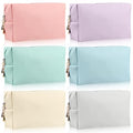 6-Piece Water-Resistant Makeup Bags Set - Portable Cosmetic Organizer for Travel & Daily Use