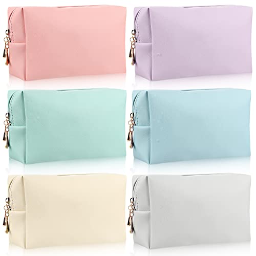 6-Piece Water-Resistant Makeup Bags Set - Portable Cosmetic Organizer for Travel & Daily Use