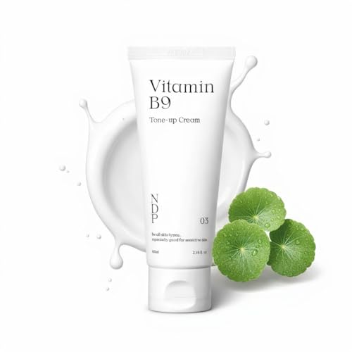 NDP Vitamin B9 Tone-Up Cream - Silicone-Free Face Primer & Brightening Moisturizer 65ml