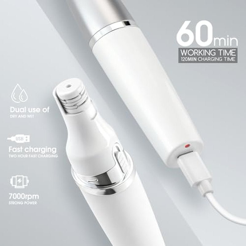 DSP Women's Facial Shaver - Electric Face Razor for Women with LED Light, Removable Blade for Easy Cleaning, Type-C Charge, Gentle Hair Removal Device