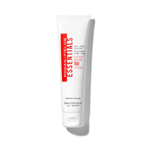 SPF 50 Water & Sweat Resistant Face and Body Sunscreen - Lightweight Moisturizer for Dry Skin