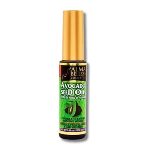 Mascara with Avocado Seed Oil (Aceite de Hueso de Aguacate) 13g - Formula to Extend and Add Volume - Premium Quality by Alma Belleza Cosmetics