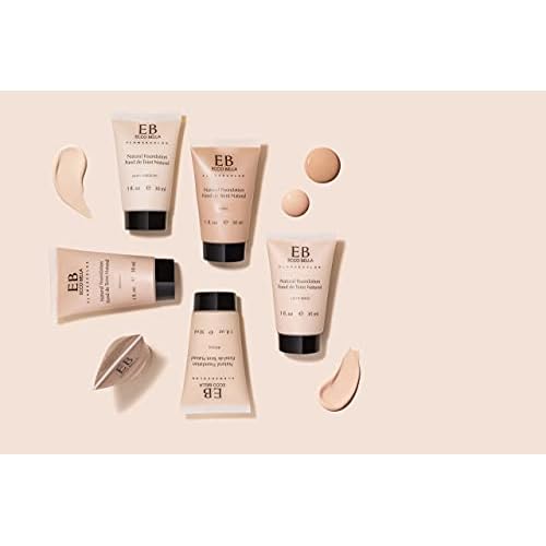 Ecco Bella Liquid Foundation Makeup - Lightweight, Buildable Coverage - Hydrating Foundation - Clean Foundation Makeup, Vegan - Protects & Hydrates Skin - Light Beige