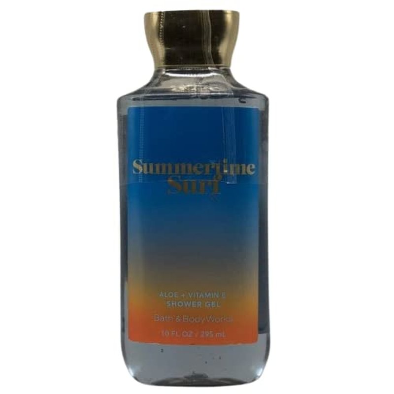 Bath and Body Works Gift Set of 10 oz Shower Gel and 8 oz Lotion (Summertime Surf)