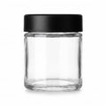 3 oz Glass Jars with Child-Resistant Black Caps - Bulk Storage for Cosmetics & Salves