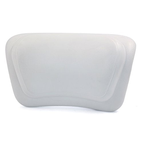 uxcell White Nonslip Waterproof Home Spa Bath Neck Back Support Pillow Built in Suction Cups for Ultimate Relaxation