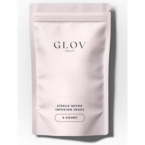 Glov Beauty Replacement Micro Infusion Heads - 0.25mm Cosmetic Stamp Heads, Single Use Beauty Accessories - (4 Count)