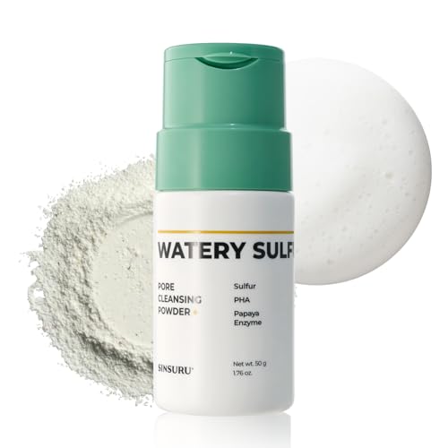 Watery Sulfur Enzyme Powder Face Wash for Oily & Sensitive Skin - 1.76 oz