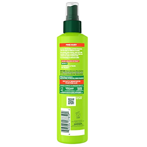 Garnier Fructis Grow Strong Thickening 10-in-1 Spray,Biotin-C,8.1 Fl Oz,(Packaging May Vary),(Pack of 2)