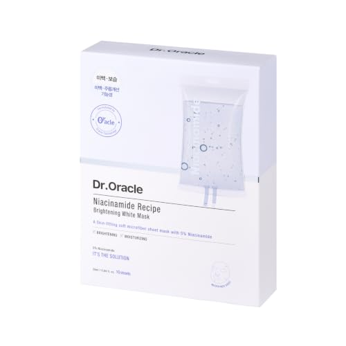 Niacinamide Sheet Mask 10 Pack - Brightening Korean Skin Care