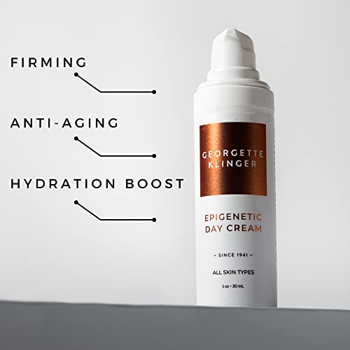 Georgette Klinger Epigenetic Day Face Cream - Anti-Aging Moisturizer with Hyaluronic Acid & Saffron, 1 oz