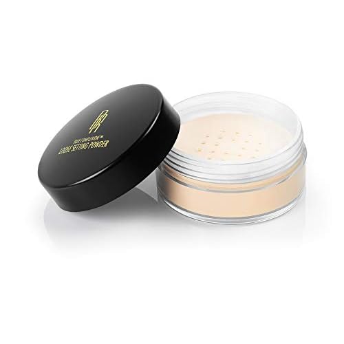 Black Radiance True Complexion Loose Setting Powder Banana 0.64 Ounce and Contour Palette Medium to Dark 0.38 Ounce