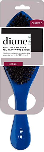 Blue Diane Prestige Medium Boar Bristle Curved Wave Hair Brush - Pack of 2