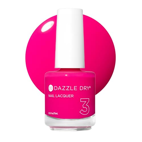 Dazzle Dry Nail Lacquer Step 3 She's Electric 0.5 fl oz - 5 Minute Dry, Long-Lasting