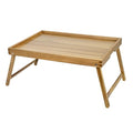 VaeFae Extra Large Acacia Bed Tray Table with Folding Legs – Multifunctional Serving & Breakfast Tray