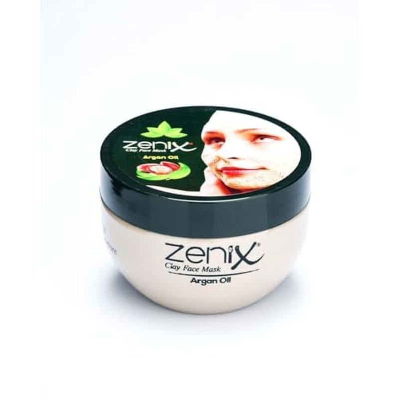 CLAY FACE MASK DEEP CLEANSING ARGAN MUD MIRACLE SKIN SMOOTHING ACNE SPOT REMOVAL CURE 400ML by Black & Red