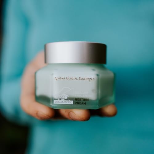 Alaska Glacial Squalane + Hyaluronic Restore Cream for Sensitive & Combo Skin | Deeply Hydrates, Firms, Softens Fine Lines | Lightweight Moisturizer ? 50g