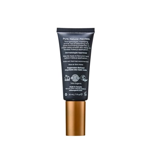 INIKA Organic Matte Perfection Primer | Minimise Pores, Smooth Skin, Reduce Oil. Lightweight Mattifying Primer. Skincare Infused to Reduce Signs of Ageing. 100% Natural + Vegan Formula. 30mL