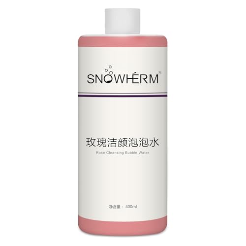ELitzia Oxygen Bubble Machine Special 400ml/13.5Fl.oz Rose Solution for Deep Facial Cleaning Moisturizing and Oil Control Water Element Essence Bubble Liquid ETD061(Rose)