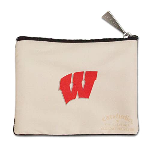 Catstudio Zipper Pouch, University of Wisconsin Travel Toiletry Bag, 5 x 7, Ideal Makeup Bag, Dog Treat Pouch, or Purse to Organize Supplies for Grads & Alumni