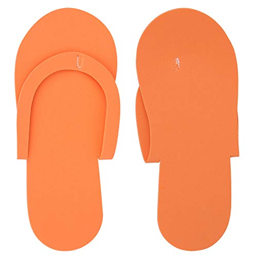 Tbestmax 24 Pair Disposable Flip Flops, Random Color Foam Slippers for Foot Spa Pedicures in Kid Party with 24 Pair Toe Separators Bulk