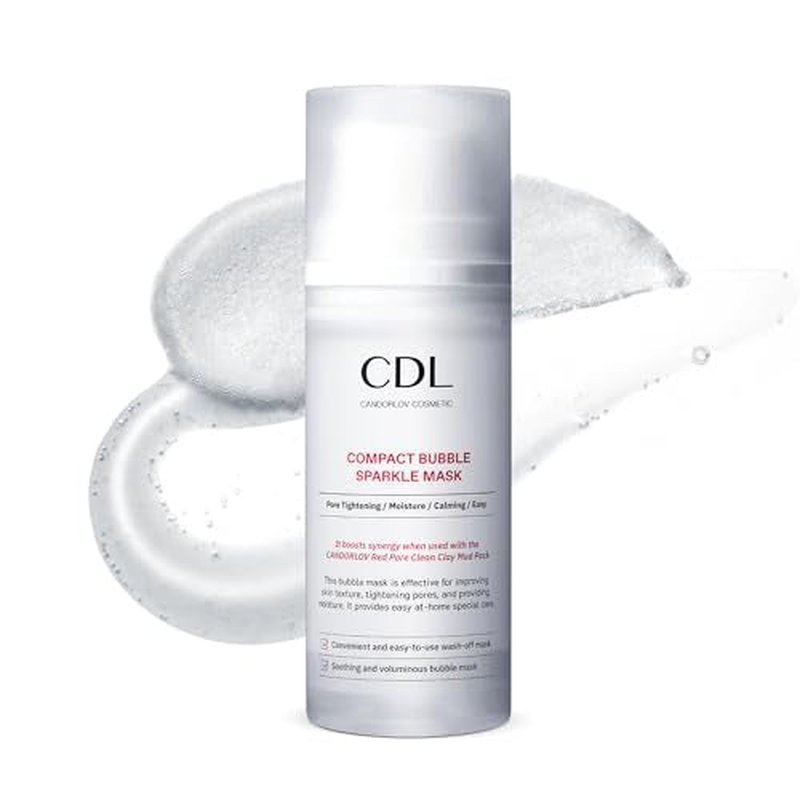 Bubble Face Mask, Peptide Exfoliation, Deep Cleansing, Pore Tightening & Sebum Control for Blackheads, Enlarged Pores, Hydrating, No Irritation, Korean Glass Skin Care, 3.52 oz