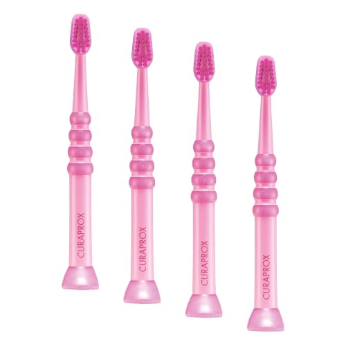 Baby Toothbrush Ultra-Soft Bristles for Gentle Gums - Pack of 4 - Random Colors
