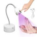 Touch Switch Gel x Lamp, 9W Cordless Rechargeable Gooseneck UV Lamp for Gel x Nails, Portable Flash Cure Lamp with 60s Timer, Quick Drying LED UV Nail Lamp for Gel Nails, Home & Salon Use
