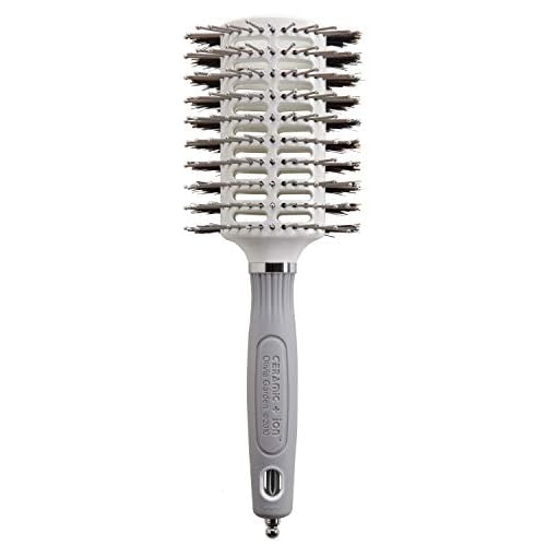Olivia Garden Turbo Vent Oval Twin & 100% Boar Hair Brush
