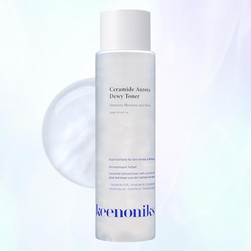 Keenoniks Ceramide Aurora Dewy Toner - Hydrating & Barrier-Repair Skin Care, 300ml