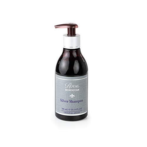Royal Moroccan Silver Purple Shampoo 1 Fl Oz for Blonde & Grey Hair - Anti-Yellow & Moisturizing