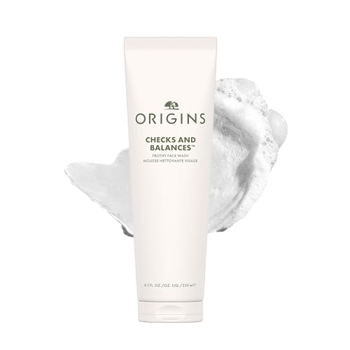 Origins Checks and Balances Frothy Face Wash 8.5 Fl Oz – Gentle Foaming Facial Cleanser for All Skin Types