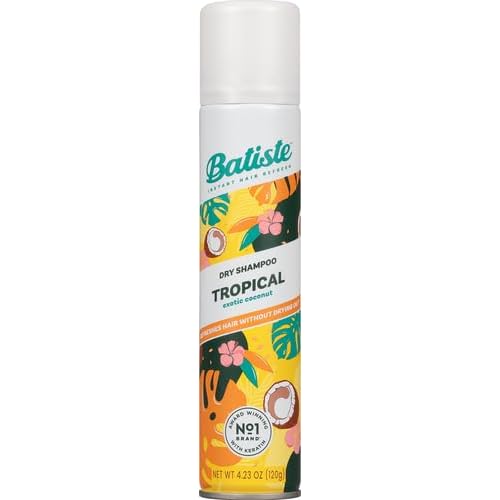 Batiste Dry Shampoo, Tropical, 6.73 Ounce (Packaging May Vary) (Pack of 2)