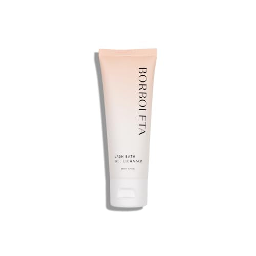 Borboleta 1.7oz Lash Bath Gel Cleanser for Eyelash Extensions Travel & Full Size
