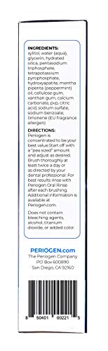 Periogen Tartar Control Toothpaste 2-Pack - 4 Ounces Each, Gentle Enamel Safe, Fresh Mint Flavor