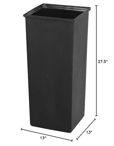 Safco 21-Gallon Trash Can Liner - Plastic Insert for Garbage Cans, Black