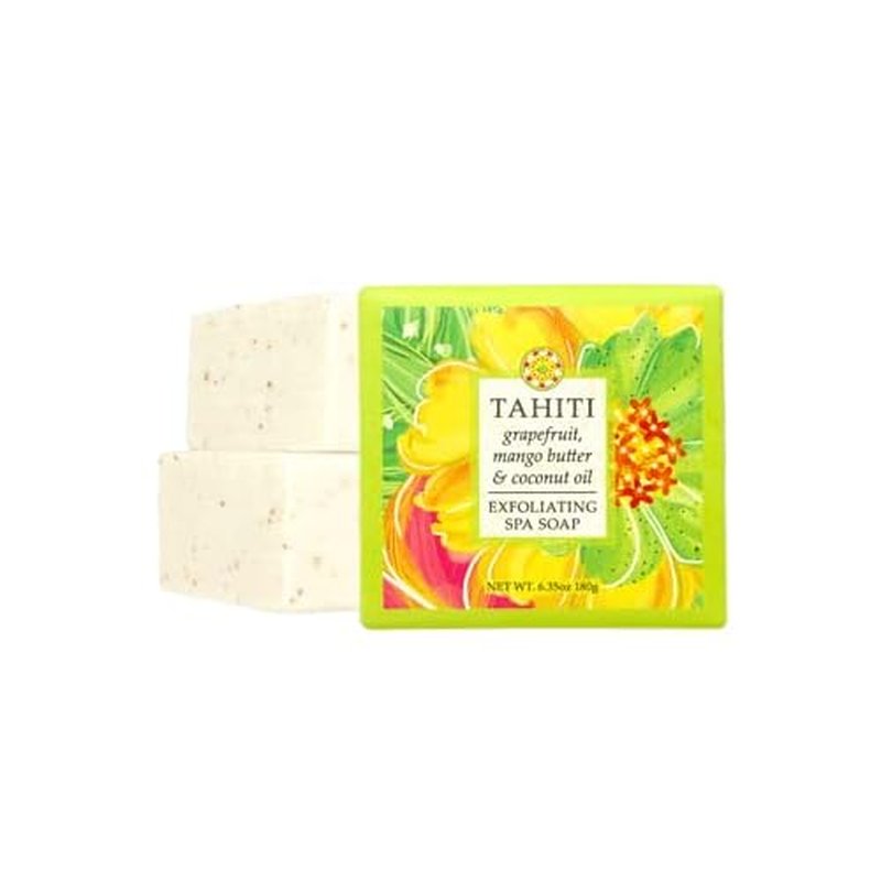Greenwich Bay Destination Exfoliating Spa Soaps 7 Piece Set of 6.35 Ounce Bars - Travel to London, Kyoto, Tahiti, Paris, Fiji, Morocco, and Sicily without leaving your home!