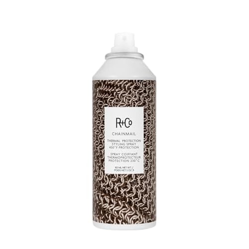 R+Co CHAINMAIL Thermal Protection Spray ? Heat Protectant for Hair, Strengthens & Smooths, All Hair Types